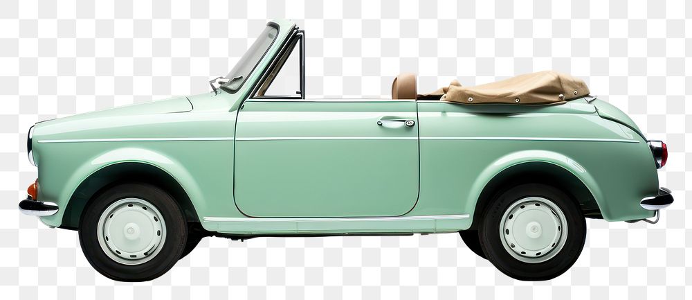 PNG Cabrio car convertible vehicle white background. 