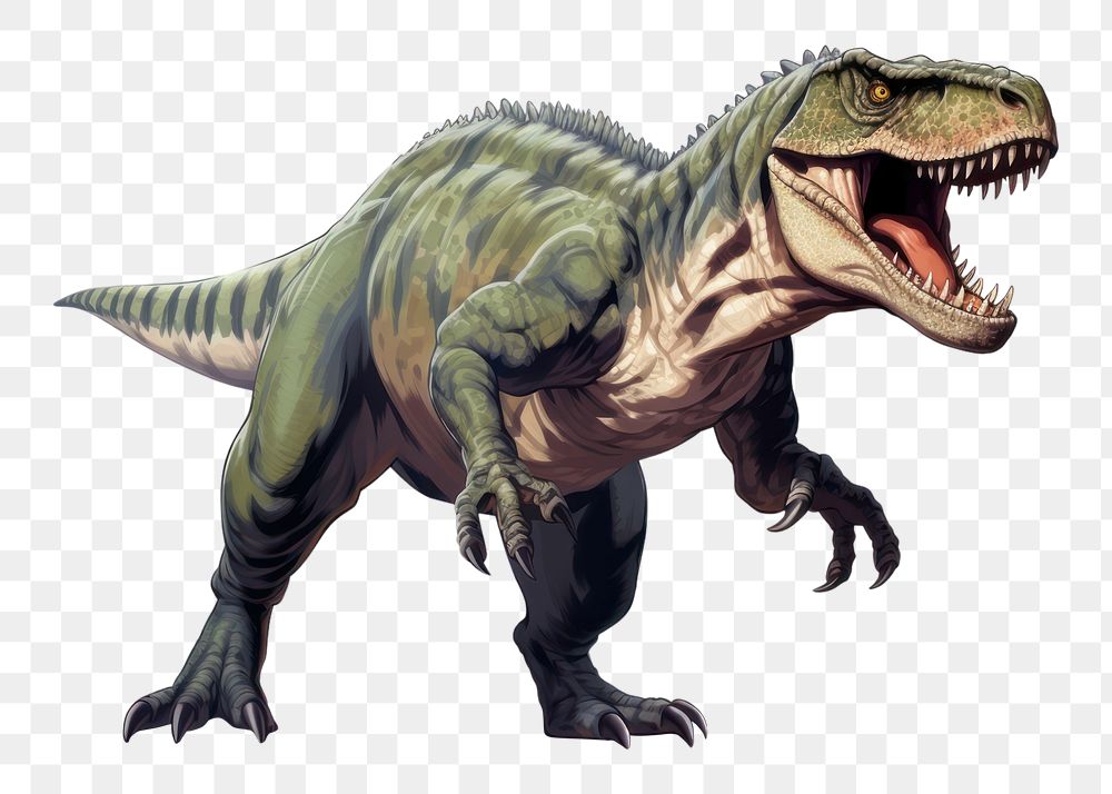 PNG Tyrannosaurus rex dinosaur reptile animal. AI generated Image by rawpixel.