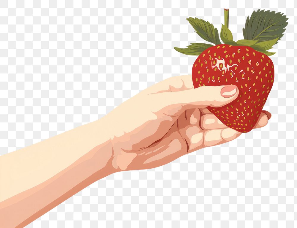 PNG Strawberry strawberry fruit plant. AI generated Image by rawpixel.