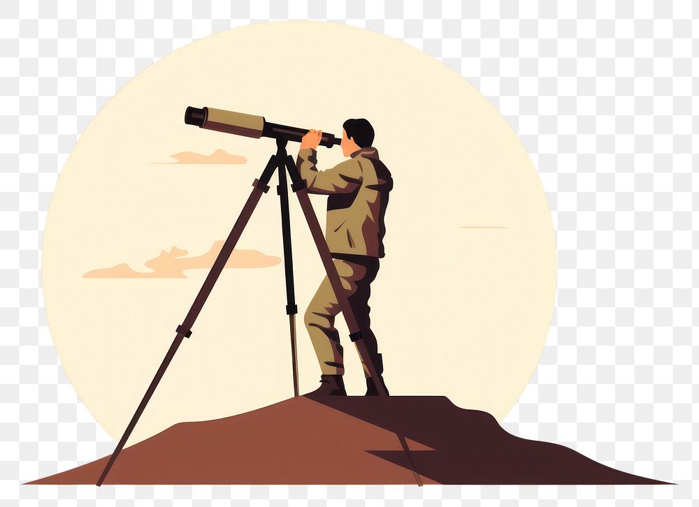PNG Telescope astronomy outdoors nature. AI generated Image by rawpixel.