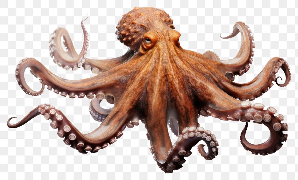 PNG Octopus swimming wildlife animal mammal. AI generated Image by rawpixel.