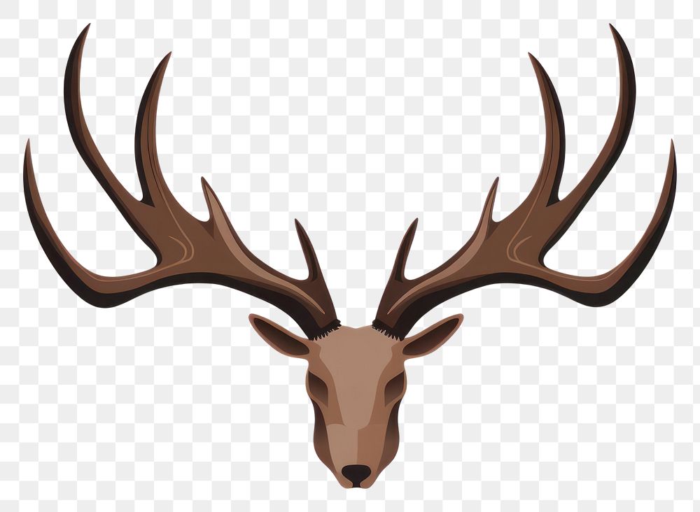 PNG Isolated Deer antlers wildlife animal mammal. AI generated Image by rawpixel.