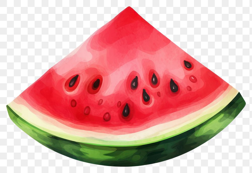 PNG Watermelon fruit slice plant. 