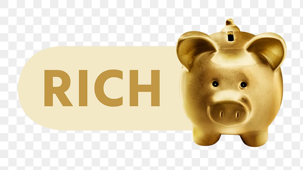 PNG Piggy bank slide icon, transparent background