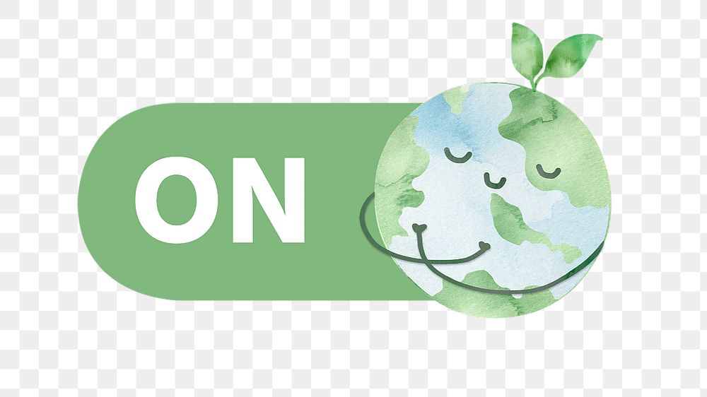 PNG Green globe slide icon, transparent background