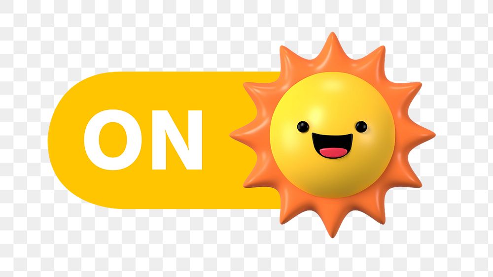 PNG Sun weather slide icon, transparent background