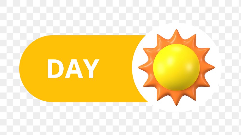 PNG Day sun icon, transparent background