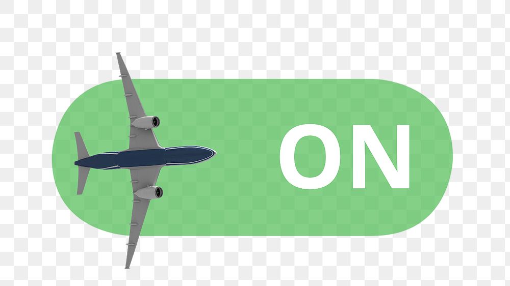 PNG On airplane mode icon, transparent background
