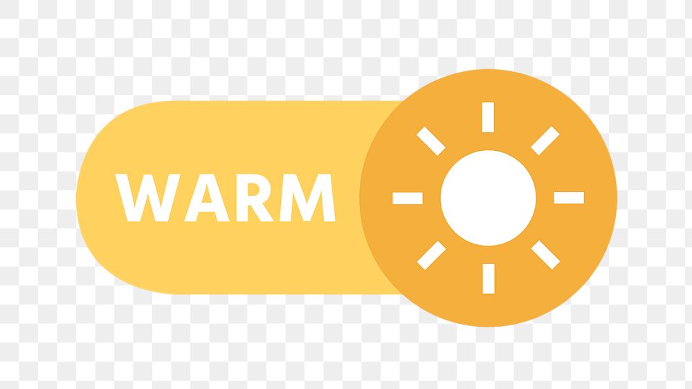 PNG Warm sun icon, transparent background