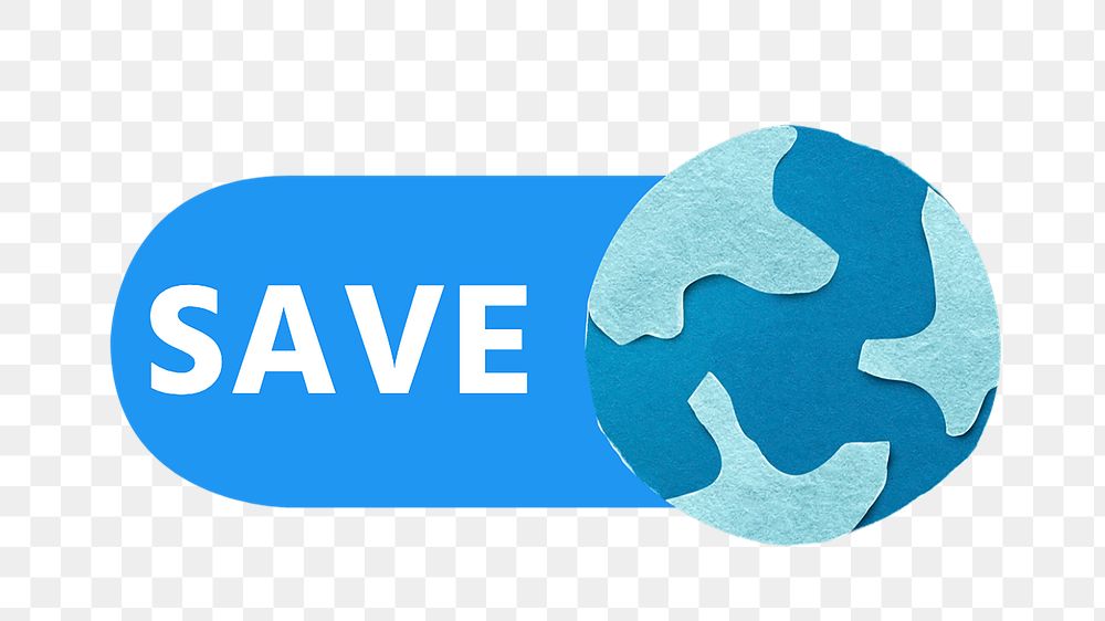 PNG Save earth icon, transparent background