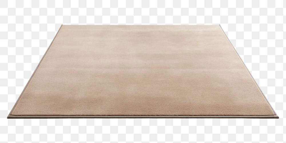 PNG Light brown rug floor white background simplicity. AI generated Image by rawpixel.
