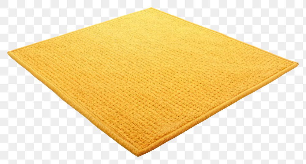 PNG Light yellow rug white background simplicity rectangle. AI generated Image by rawpixel.