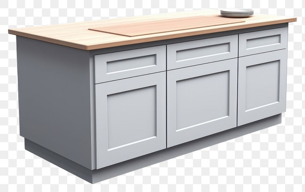 PNG Kitchen island furniture sideboard cabinet. 