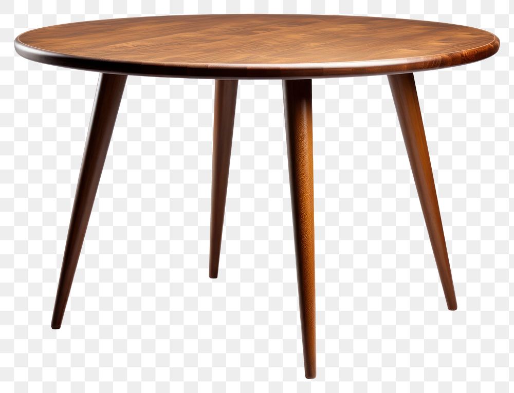 PNG Table furniture wood white background. AI generated Image by rawpixel.