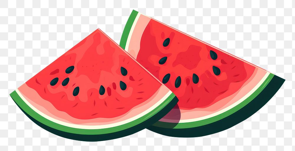 PNG Watermelon slice fruit plant. AI generated Image by rawpixel.