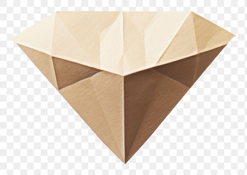 PNG Diamond paper origami art. AI generated Image by rawpixel.