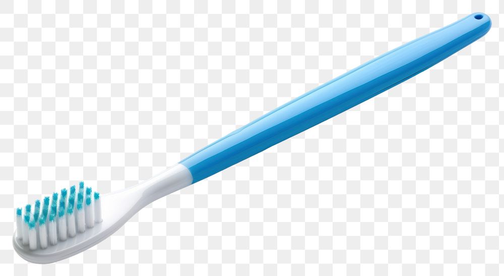 PNG Toothbrush tool blue white background. AI generated Image by rawpixel.