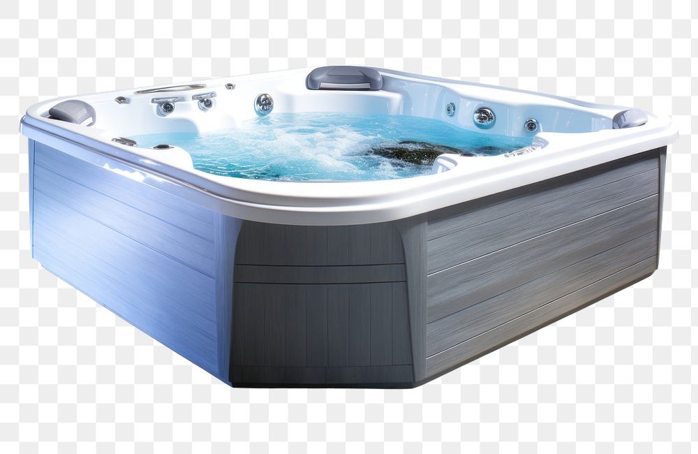 PNG Hydromassage bathtub jacuzzi white background relaxation. AI generated Image by rawpixel.