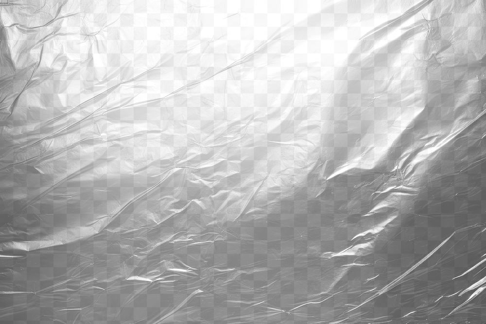 PNG Crumpled shiny metallic texture.