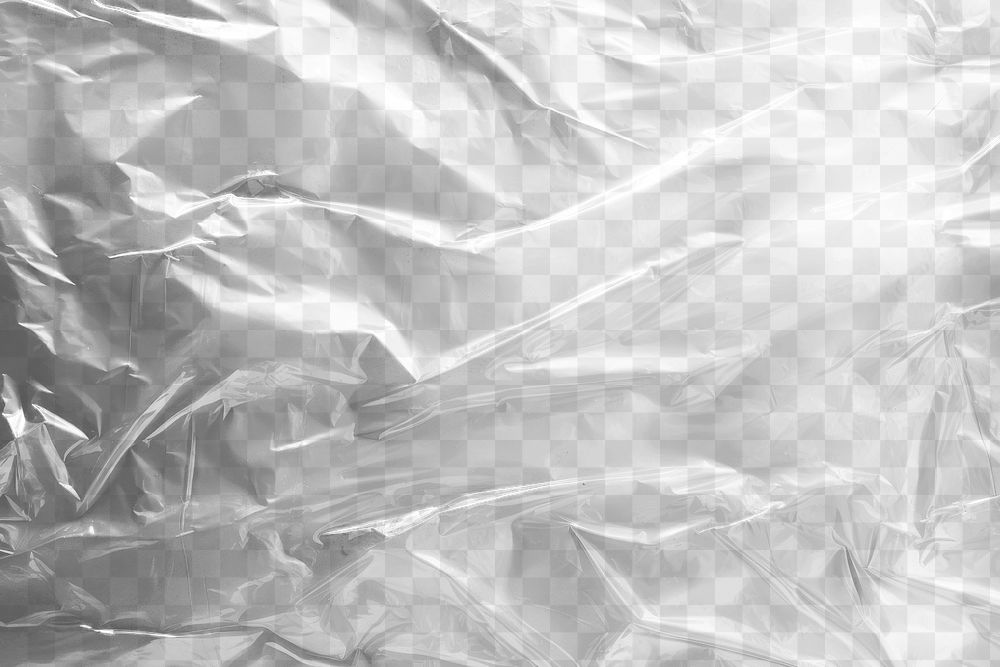 PNG plastic film wrap overlap effect, transparent background AI generated image by rawpixel