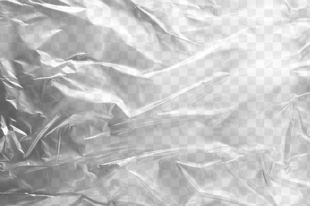 PNG plastic film wrap overlap effect, transparent background 