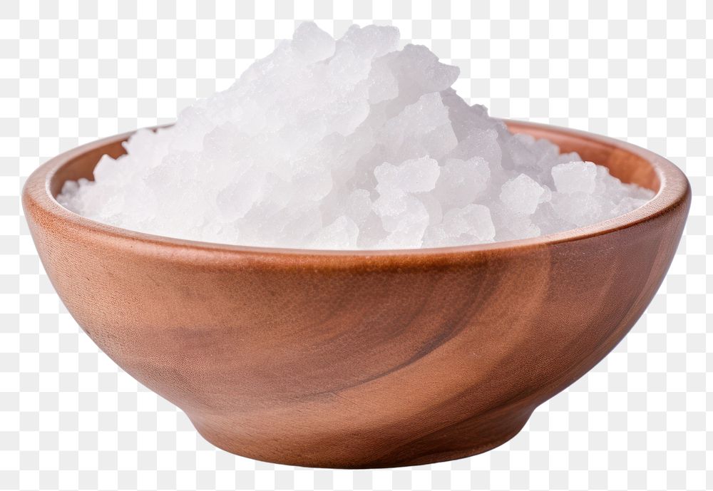 PNG Rock salt bowl white white background. AI generated Image by rawpixel.