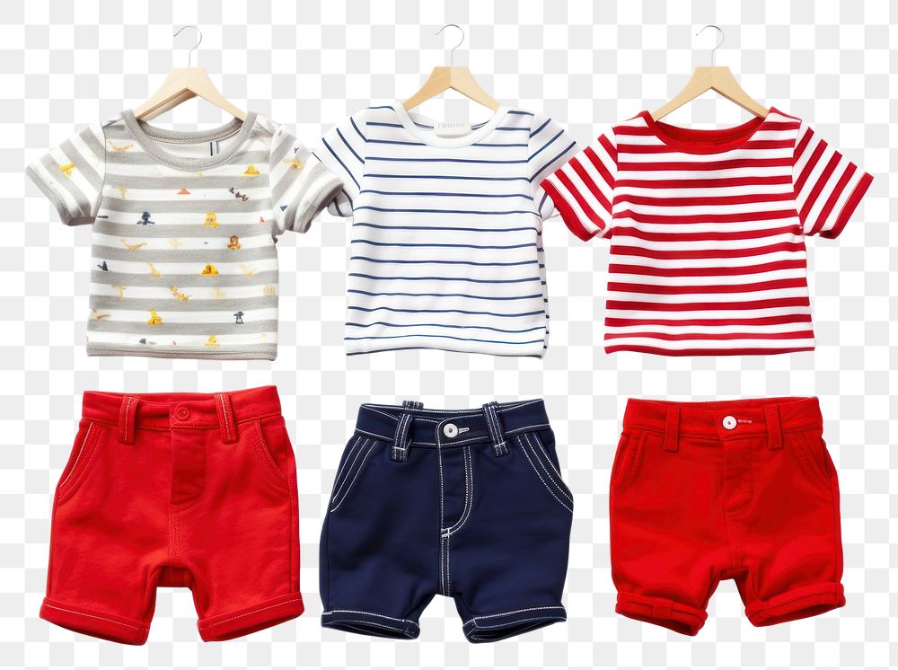 PNG Kids clothes t-shirt fashion shorts. AI generated Image by rawpixel.
