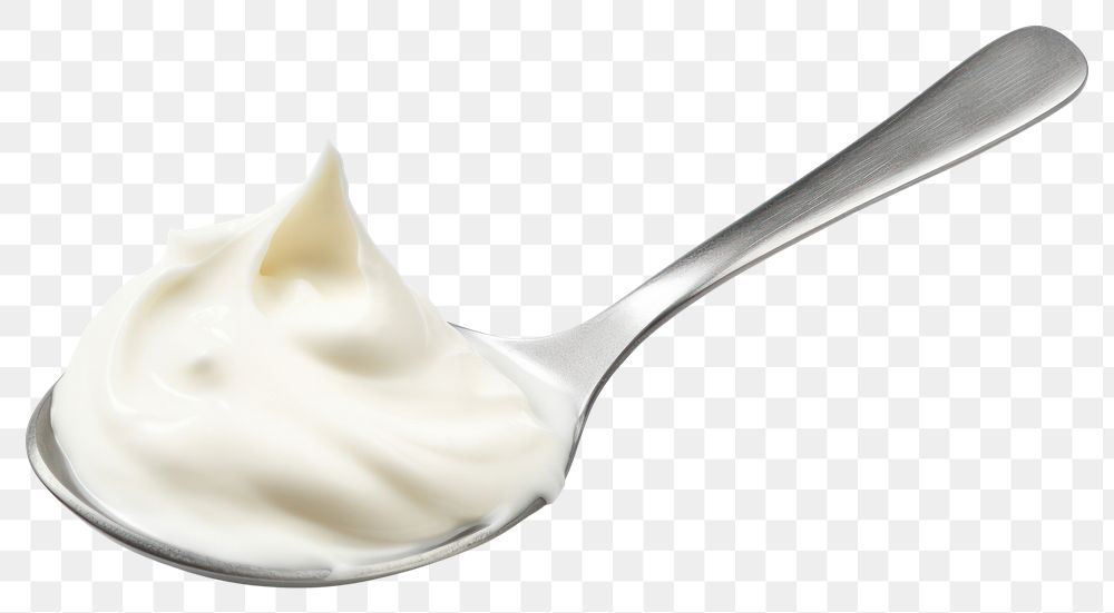 PNG Yogurt spoon dessert cream. 