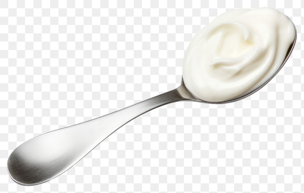 PNG Yogurt spoon dessert cream. 