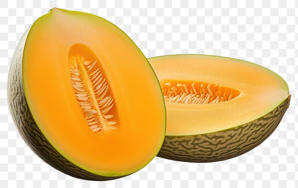 PNG Melon fruit slice plant. AI generated Image by rawpixel.