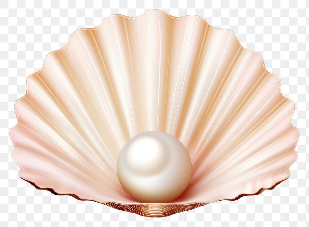 PNG Shell pearl seashell jewelry. AI generated Image by rawpixel.