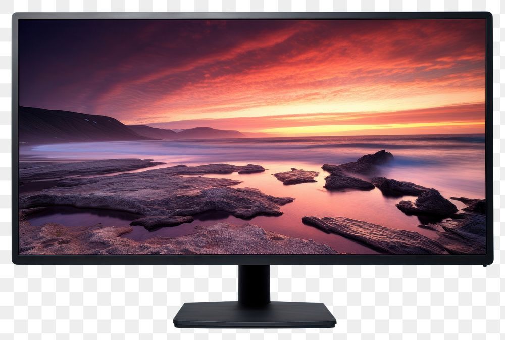 PNG 4k monitor television screen electronics. AI generated Image by rawpixel.