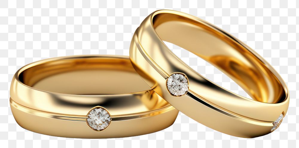 PNG Wedding rings gemstone jewelry diamond. AI generated Image by rawpixel.