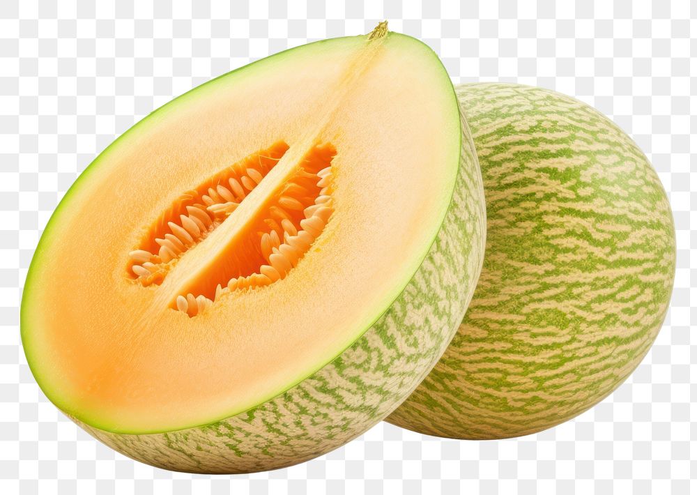 PNG Melon piece fruit plant food. AI generated Image by rawpixel.