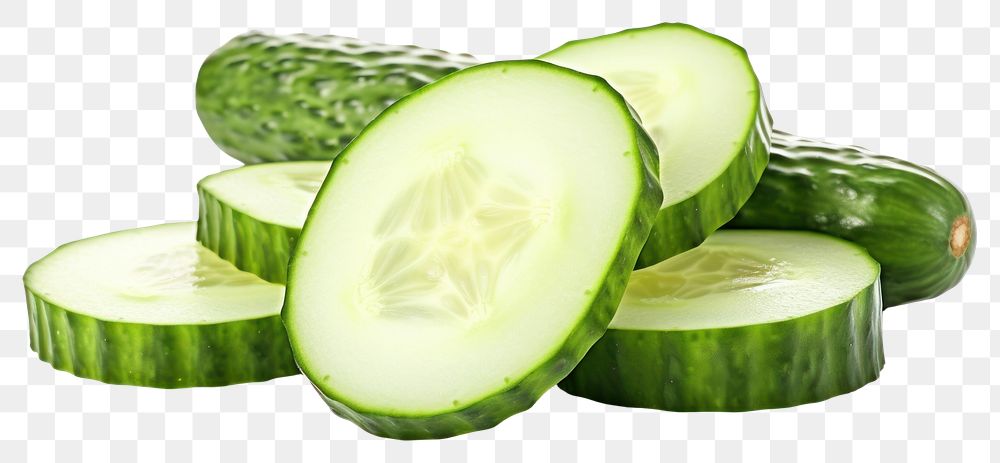 PNG Cucumber vegetable fruit slice. 