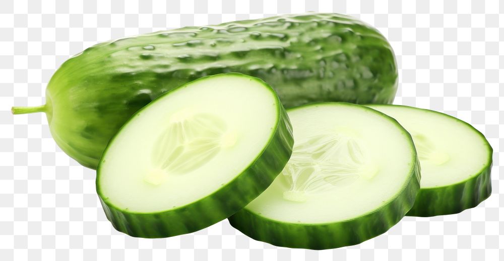 PNG Cucumber vegetable slice plant. AI generated Image by rawpixel.