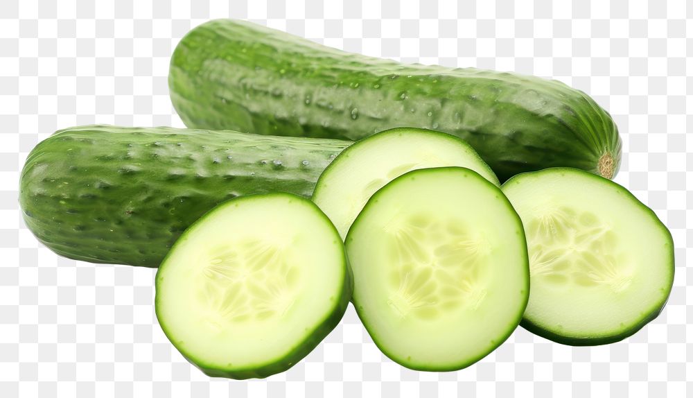 PNG Cucumber vegetable fruit slice. AI generated Image by rawpixel.
