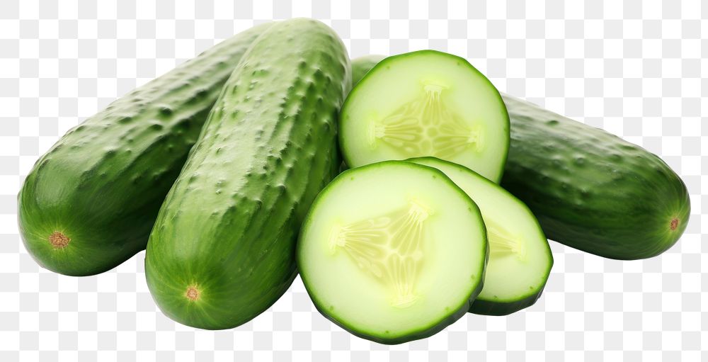 PNG Cucumber vegetable fruit slice. AI generated Image by rawpixel.