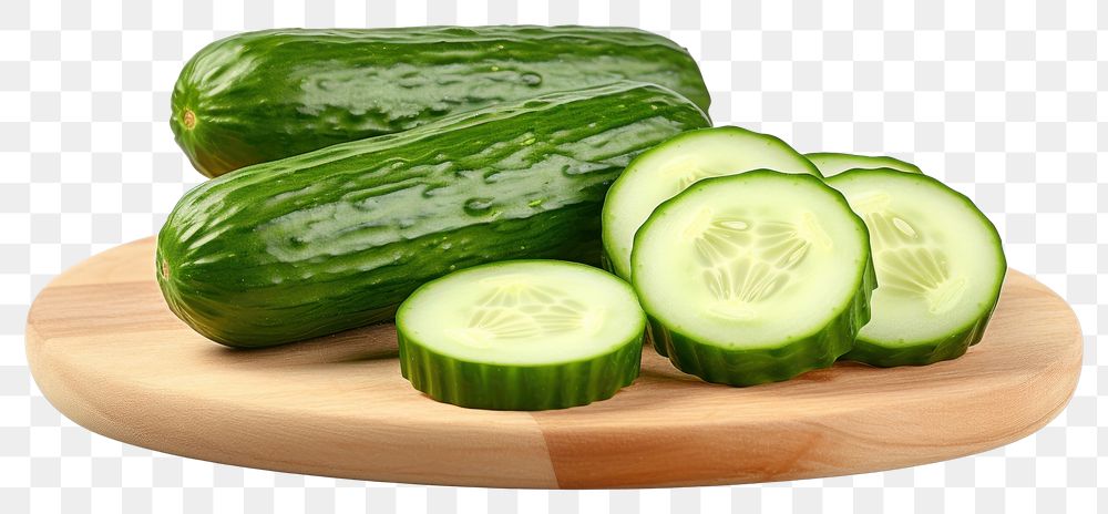 PNG Cucumber vegetable slice plant.