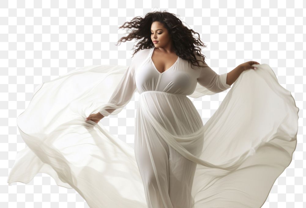 PNG Plus size clothes fashion portrait dress. AI generated Image by rawpixel.