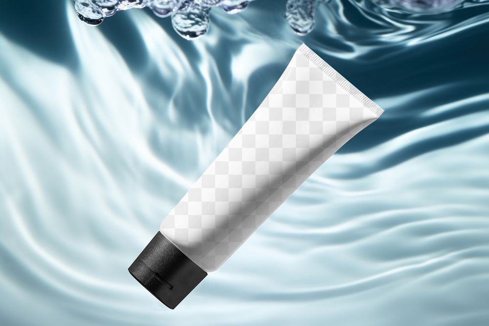 Skincare tube  png mockup, transparent design