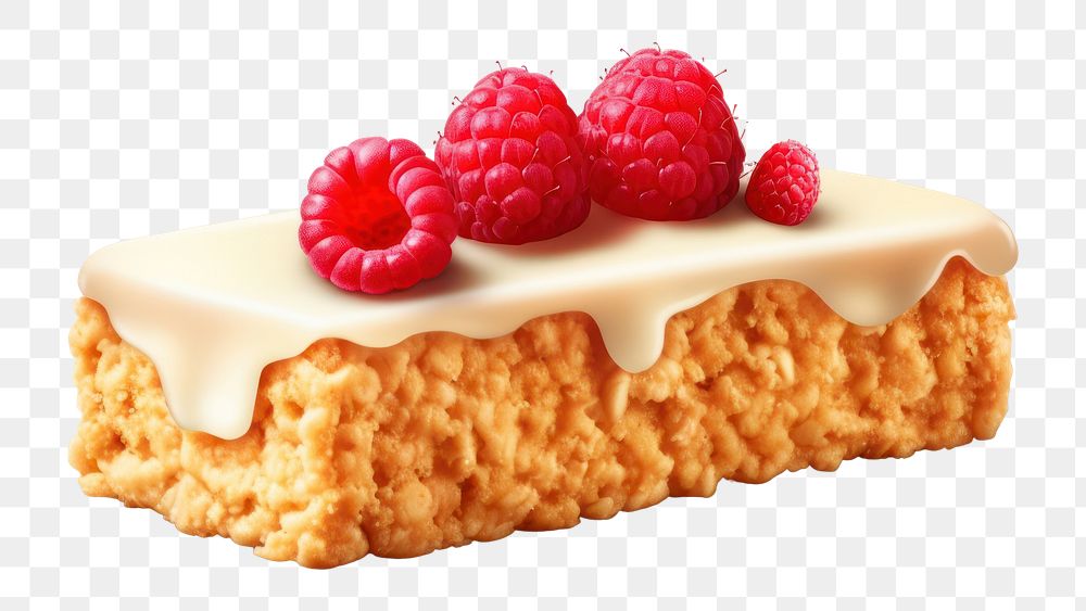 PNG  Raspberry dessert fruit cream. AI generated Image by rawpixel.