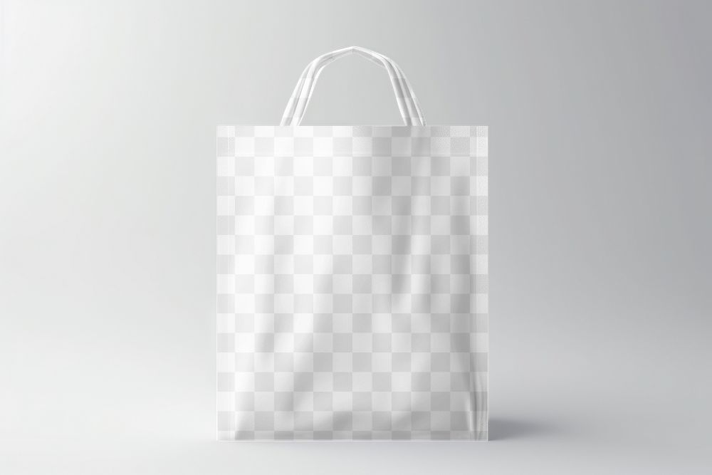 Leather tote bag png mockup, transparent design
