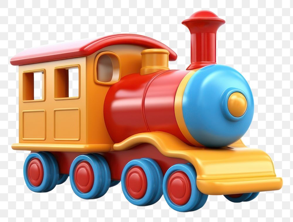 PNG Train toy locomotive vehicle cartoon. AI generated Image by rawpixel.
