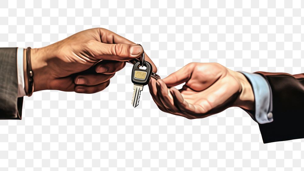 PNG Giving car key hand technology agreement. AI generated Image by rawpixel.