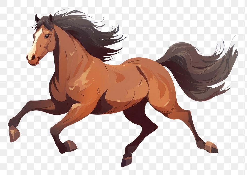 PNG Rocky Mountain Horse horse stallion running. AI generated Image by rawpixel.