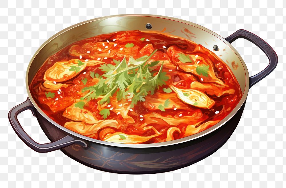 PNG Kimchi Soup food soup stew. AI generated Image by rawpixel.