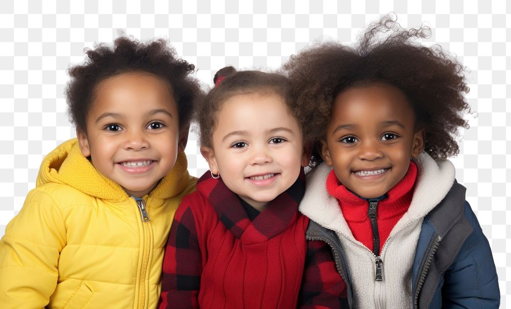 PNG African-american children portrait photo smile. AI generated Image by rawpixel.