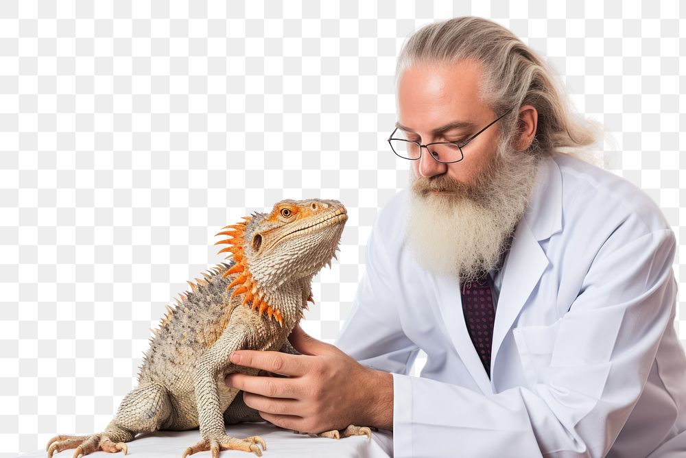 PNG Veterinarian doctor animal adult. AI generated Image by rawpixel.