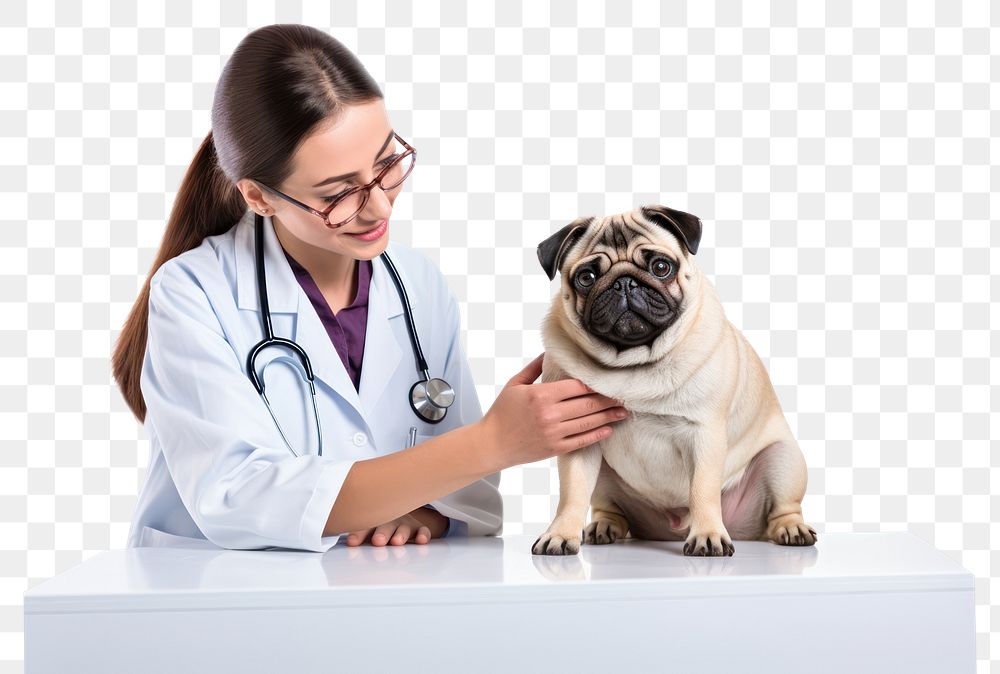 PNG Veterinarian dog mammal animal. AI generated Image by rawpixel.